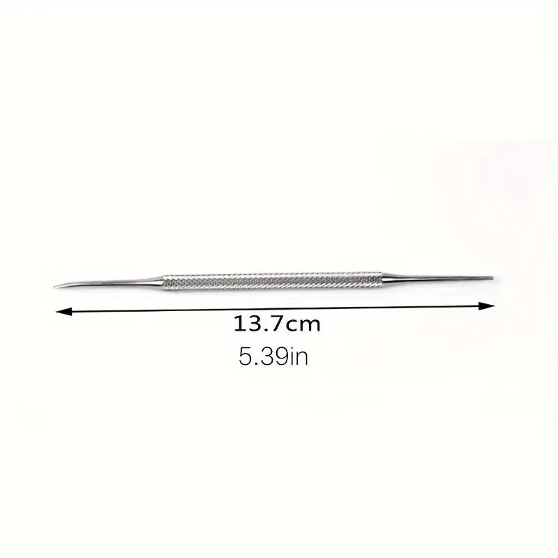 Professional 3-Piece Pedicure Tools - Nail Groove Cleaner, Nail File, And Toenail Lifter - Anti-Slip Design For Safe Nail Care