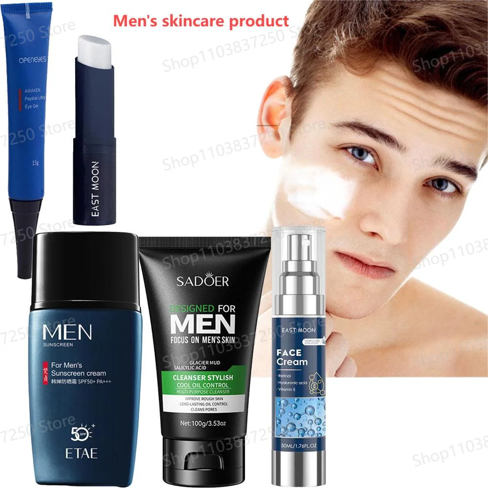 Men's Skincare Cream/eye cream Cleanser Sunscrenn Lip Balm Moisturizing Hydrating Cleaning Nourishing Skin Care Product