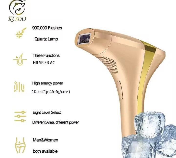 Ice laser hair removal device