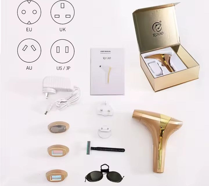 Ice laser hair removal device