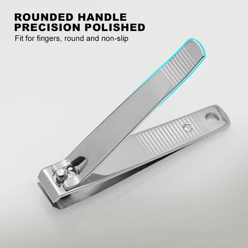 Nail Clippers Professional Metal Nail Cutter Nail Trimmer Fingernail Cutters with Nail File Sharp Manicure Tools For Adult Women