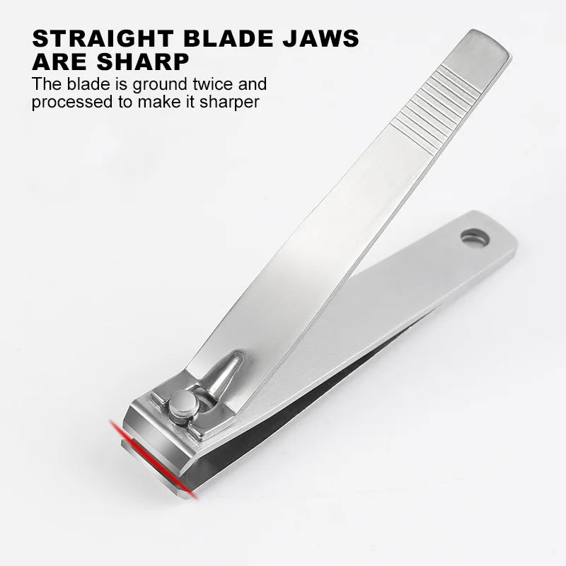 Nail Clippers Professional Metal Nail Cutter Nail Trimmer Fingernail Cutters with Nail File Sharp Manicure Tools For Adult Women