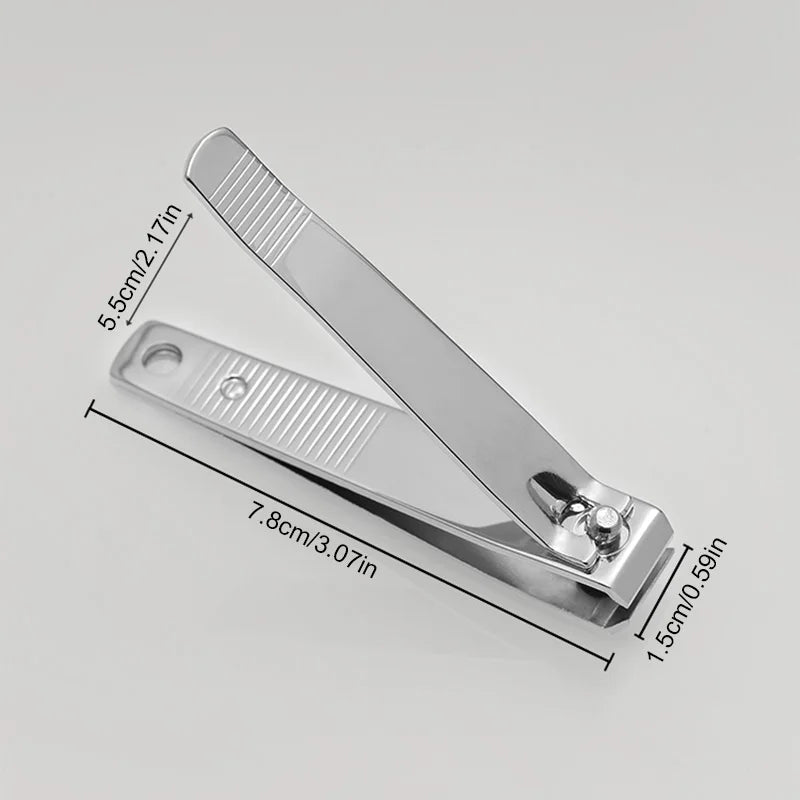 Nail Clippers Professional Metal Nail Cutter Nail Trimmer Fingernail Cutters with Nail File Sharp Manicure Tools For Adult Women