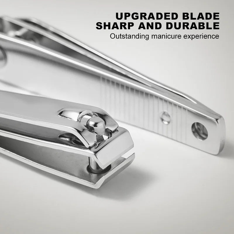 Nail Clippers Professional Metal Nail Cutter Nail Trimmer Fingernail Cutters with Nail File Sharp Manicure Tools For Adult Women