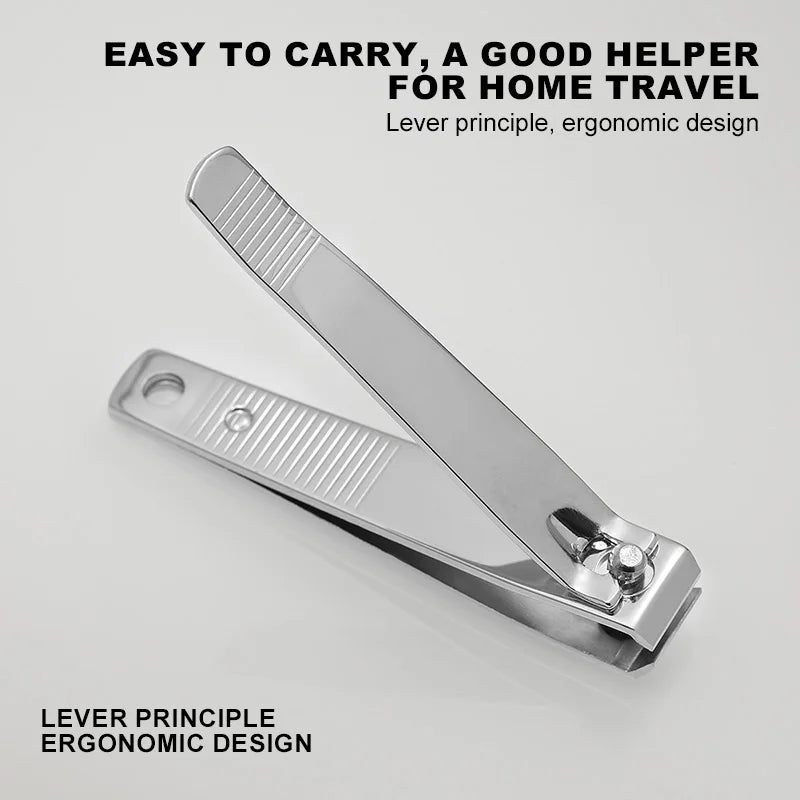 Nail Clippers Professional Metal Nail Cutter Nail Trimmer Fingernail Cutters with Nail File Sharp Manicure Tools For Adult Women