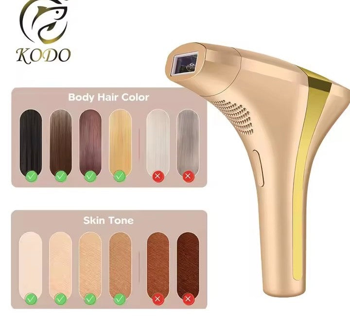 Ice laser hair removal device